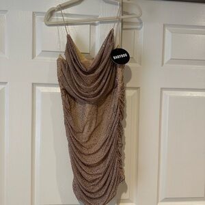 Babyboo Gold Draped Dress